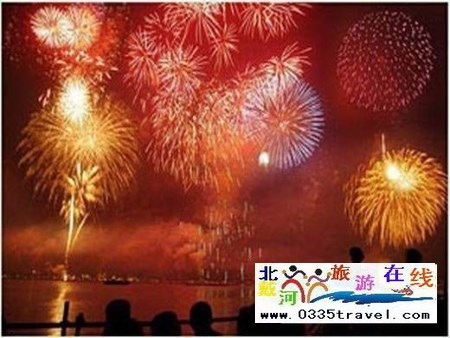 北戴河煙花篝火晚會