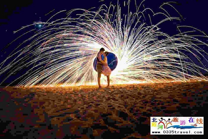 北戴河南戴河?xùn)|戴河煙花焰火沙灘篝火晚會